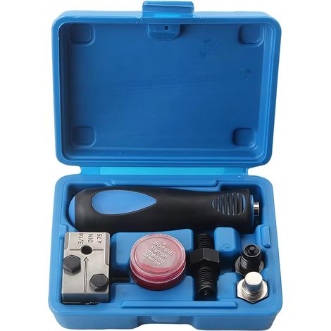 Outil d'évasement de conduite de frein pour évasements DIN, Outil d'extension de tuyau 3/16 pouces, Outil d'évasement manuel 4,75 mm, pour climatiseurs, conduites de véhicule, Idéal pour (1/5)