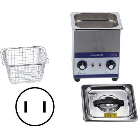 Nettoyeur Ultrasonique 2L Machine à Laver pour Bijoux Dentiers Lunettes 40000Hz JP-010 Prise US 110V (1/5)