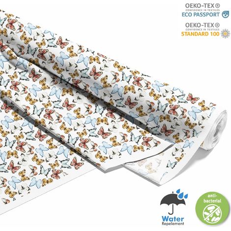 TESSUTI DECORATIVI PER ESTERNI OXFORD - Motivo Farfalle I DX091 (1/5)