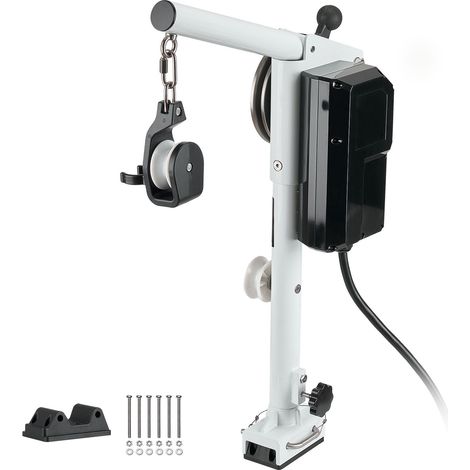 Treuil de ligne 12V DC 1200W, capacité de levage 90 kg, vitesse 35 m/min, rotation 360°, résistant à la corrosion, pour casiers à crabes, crevettes et homards (1/5)