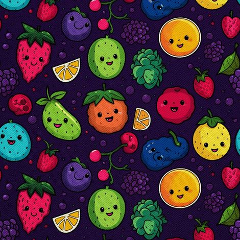 Tela decorativa para exteriores Oxford - Motivo frutal  DX6777 (1/5)