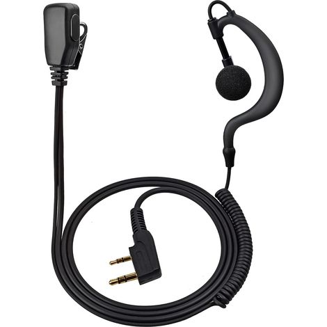 Oreillette Walkie Talkie avec Micro Casque pour Sécurité Bodyguard (1/5)