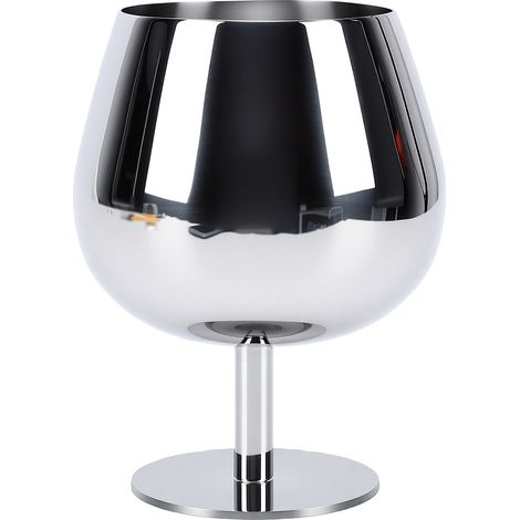 Tasse à Dessert en acier inoxydable de 300ml, bol rond à pieds hauts, bol à crème glacée pour salade, fruits, Pudding, yaourt, collation (1/5)