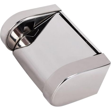 Porte-papier toilette, inox/argenté, pour WC et salle de bain (1/5)