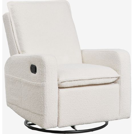 Fauteuil inclinable et pivotant en tissu bouclé Nolon SKLUM (1/5)