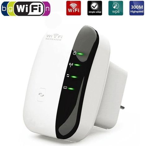 300M WLAN 802.11n/g/b Wifi Repeater Repeteur / Booster de signal sans fil WiFi extender (1/4)