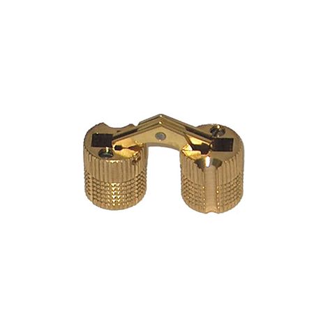 Cerniere a scomparsa - Ø 12 x 13,5 mm. - ottone - 2 pz.