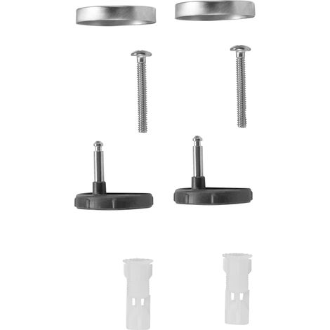 Cornat TEC365033 - Kit copriwater adatto per Trient, Ticino e Aedo, in acciaio inox e plastica, set di montaggio, parti di ricambio, accessori, colore: argento (1/3)