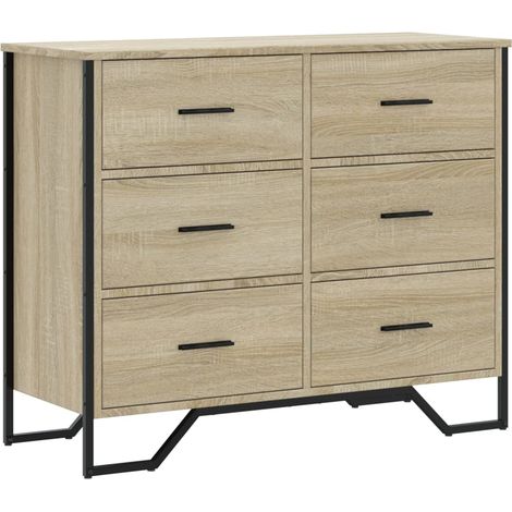 Maison Exclusive - Cassettiera Rovere Sonoma 91x35,5x74,5 cm in Truciolato