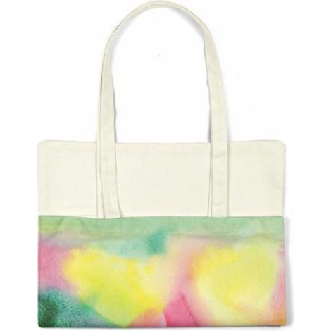 Sac shopping tote bag Bonamaison en coton 34x40 cm — anse 30 cm, réutilisable et lavable (1/4)
