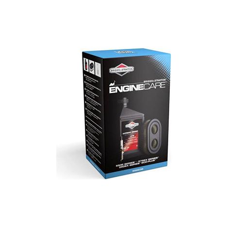 Kit de mantenimiento para cortacéspedes con motores Briggs & Stratton series 550e, 550ex, 575ex, Eco-plus. Compuesto por un bidón de aceite de