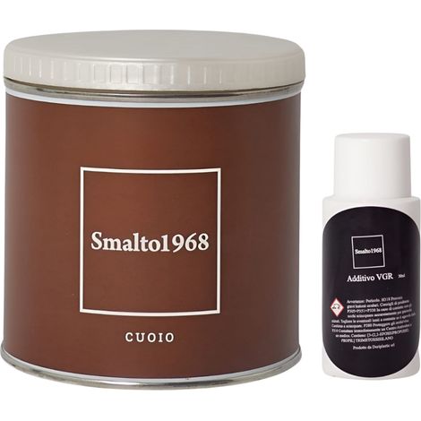 Smalto1968 base acqua vgr piastrelle ceramiche supporti difficili l 0.5 colore- cuoio - confezione 1