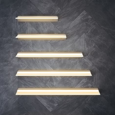 Badezimmerwandleuchte, beleuchtetes Regal für Badezimmerspiegel, 3 Beleuchtungsmodi mit Dimmer, Gestensteuerung, 140 x 500 mm