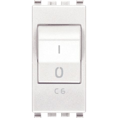 VIMAR - 20405.06.B MT Schalter 1P+N C6 120-230V weiß