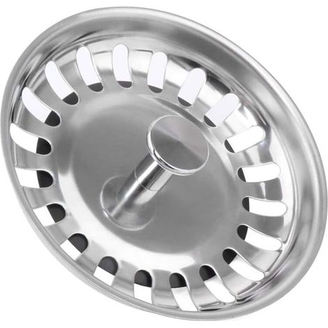 Sink strainer stopper Stainless steel sink stopper for your kitchen bathroom - Diameter 79mm（2 rooms）