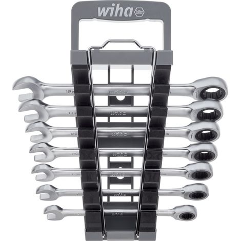 Wiha Jeu de clés mixtes à cliquet et à fourche 7 pièces dans un étui (44664) (1/2)