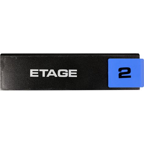 Plaque de porte Etage 2 - Europe design 175x45mm - 4260280