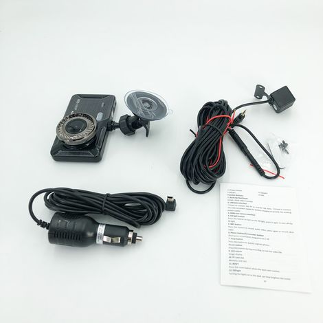 New dual-lens 1080p IPS touchscreen 4-inch car dashcam with in-car CardVR -- (1/4)