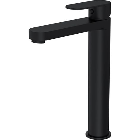 Balterley Trescott Round Tall Mono Basin Mixer Tap - Matt Black (1/5)
