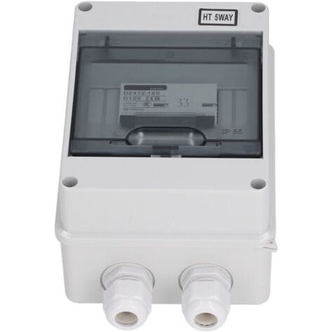 Disjoncteur miniature 2P 125A 1000V CC, interrupteur étanche IP65, adapté aux systèmes d'énergie solaire photovoltaïque. (1/3)