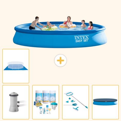 Intex Piscine Easy Set Ronde - 457x84 cm - 6-pièces S21160 (1/5)
