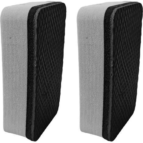 Lot de 2 Blocs de Nettoyage Automobile, Gants de décontamination à l'argile, Serviettes de Detailing résistantes à l'usure pour éliminer Les, Gris