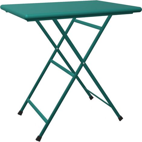 EMU Arc En Ciel Tavolo Rettangolare Pieghevole 70X50 Verde Oceano - Tiffany