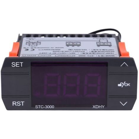 Thermostat de régulateur de température numérique tactile STC-3000 220V avec capteur (30A) (1/5)