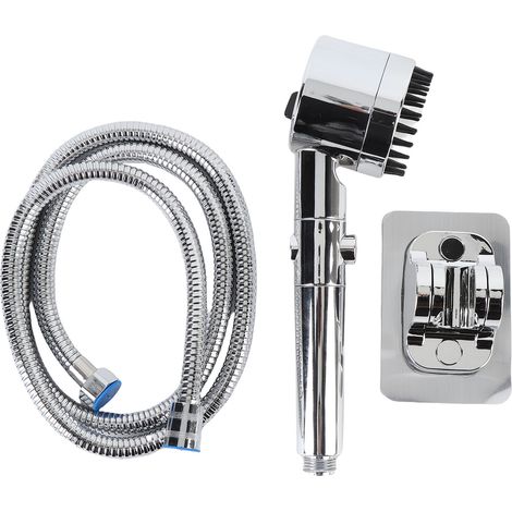 Pommeau douche filtrant modes multiples style pression – Boost main usage domestique argent brillant, salle de bain (1/5)