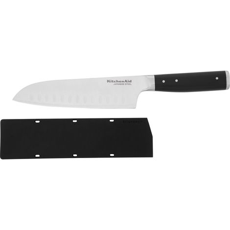 KitchenAid Gourmet 18cm / 7 Inch Santoku Kitchen Knife, Sharp High-Carbon Japanese Steel
