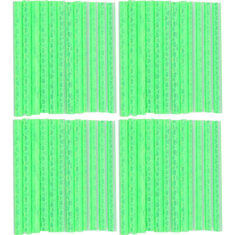4 Sachets Réflecteurs pour Rayons de Vélo, Clips Réfléchissants de Sécurité pour Cyclisme (Vert) (1/5)