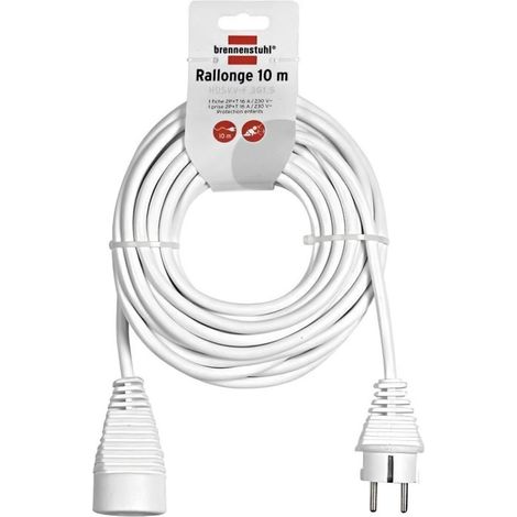 Brennenstuhl - Rallonge électrique H05VV-F 3G1,5 10M blanc - 1168481