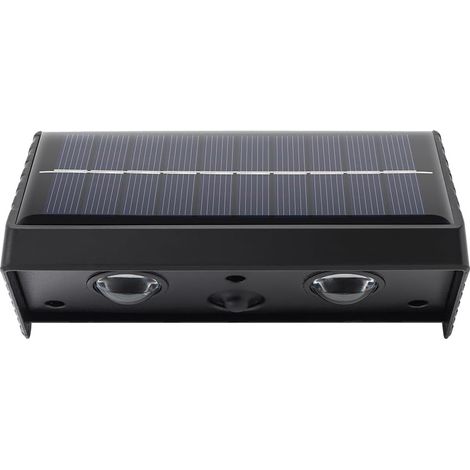 Warmweiße Solar-Außenleuchte für Zaun, Wand, Briefkasten, Hausnummer – Autarke, wasserdichte LED-Beleuchtung