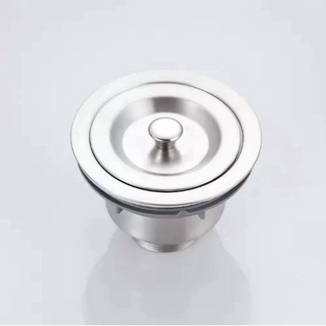 Filtro per lavello monoblocco in acciaio inox per scarico cucina e filtro per lavabo (1/3)
