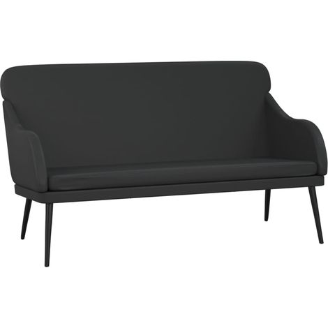 Sitzbank Schwarz 110x76x80 cm Kunstleder vidaXL