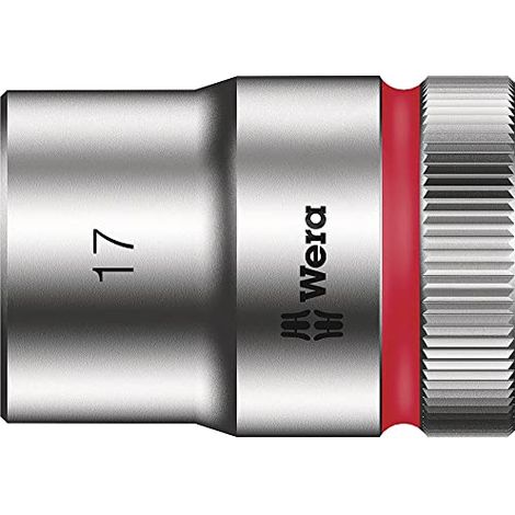Wera, 8790 HMC Bussola per cricchetto Zyklop con attacco da 1/2", 17.0 mm (1/4)