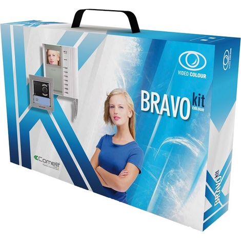 Bravokit Monofamiliare A Colori Pulsantiera Ikall (Comelit Cod. 8184I)