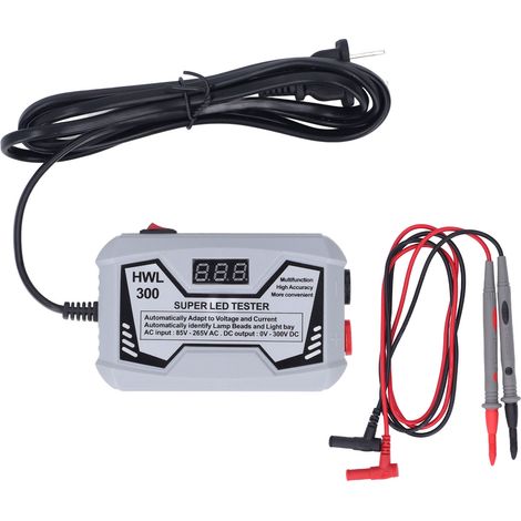 Testeur de bande LED Super, lampe de contrôle pour réparation TV, inspection rétroéclairage, gris 85‑265V, prise US (1/5)
