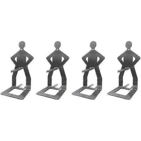 4 supports à hot-dogs et saucisses amusants pour barbecue, en acier inoxydable, avec grille de cuisson portable (réf. 0620). (1/5)
