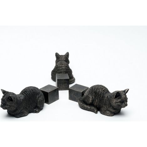 Sleeping Cat Stretching Out Plant Pot Feet - Set of 3 - L12.5 x W5.5 x H4.5 cm
