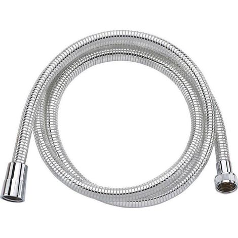 Flexible de douche LASER en plastique, 150 cm, chrome/blanc