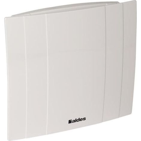 Aldes – Extracteur d'air déco 115m³/h avec sonde d'humidité – Silencieux, économique, consommation 9,3W – Pour rénovation salle de bain – 11022320 (1/2)