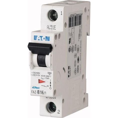 Disjoncteur FAZ 1P 2,5A 15kA (IEC/EN 60947 2) cbe C 000278550 EATON FAZ C2,5/1