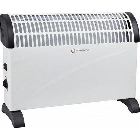 Convecteur électrique, blanc, 2000 W, à économie d'énergie (1/3)
