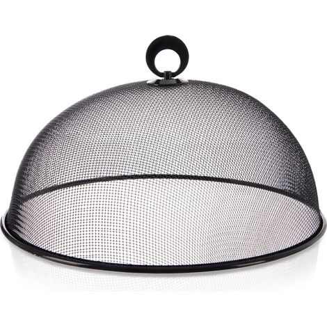 Paralume per lampada a forma di cibo in metallo a rete nera, 30 cm (1/5)