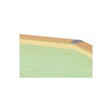 Liner de remplacement piscine bois Ubbink 3 épaisseurs - 3 coloris - multiples dimensions   Liner 75/100ème   Beige   Beige