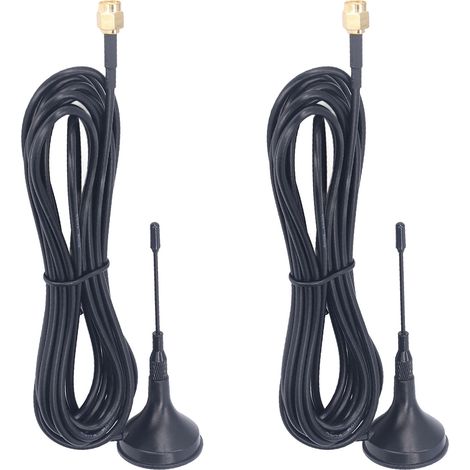2 Mini-GSM-Saugantennen, starker magnetischer SMA-Anschluss, GPRS 2G/3G-Empfang und -Übertragung, 2er-Pack (1/5)