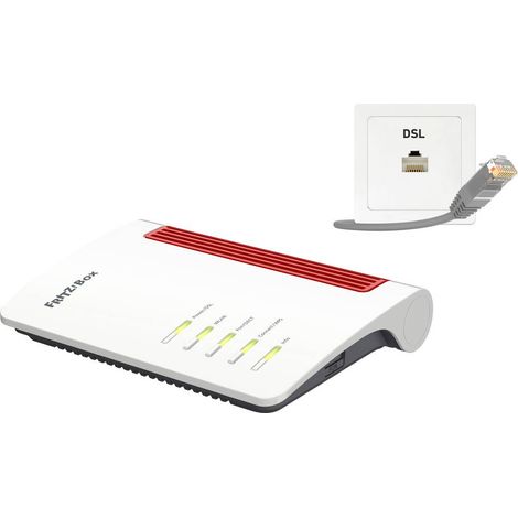 AVM FRITZBox 7530 router inalámbrico Gigabit Ethernet Doble banda (2,4 GHz / 5 GHz) 4G Negro, Rojo, Blanco (1/4)