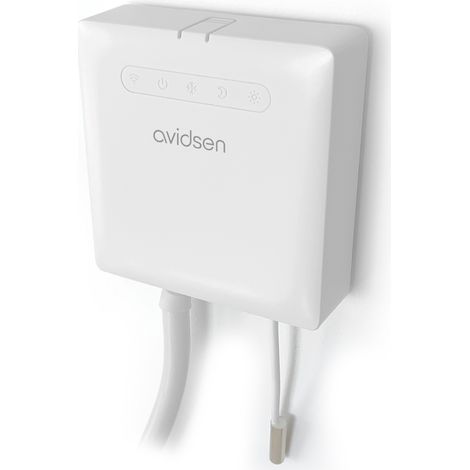 Avidsen – Module connecté pour radiateur fil pilote 127068 – Tête thermostatique – Programmation hebdomadaire – Mode éco et hors gel (1/5)