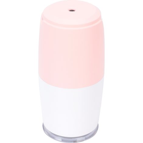 USB-Luftbefeuchter mit großem Fassungsvermögen, leiser, kleiner Aromatherapie-Zerstäuber für Auto, Schreibtisch, Schlafzimmer, Büro (Rosa/Weiß) (1/5)